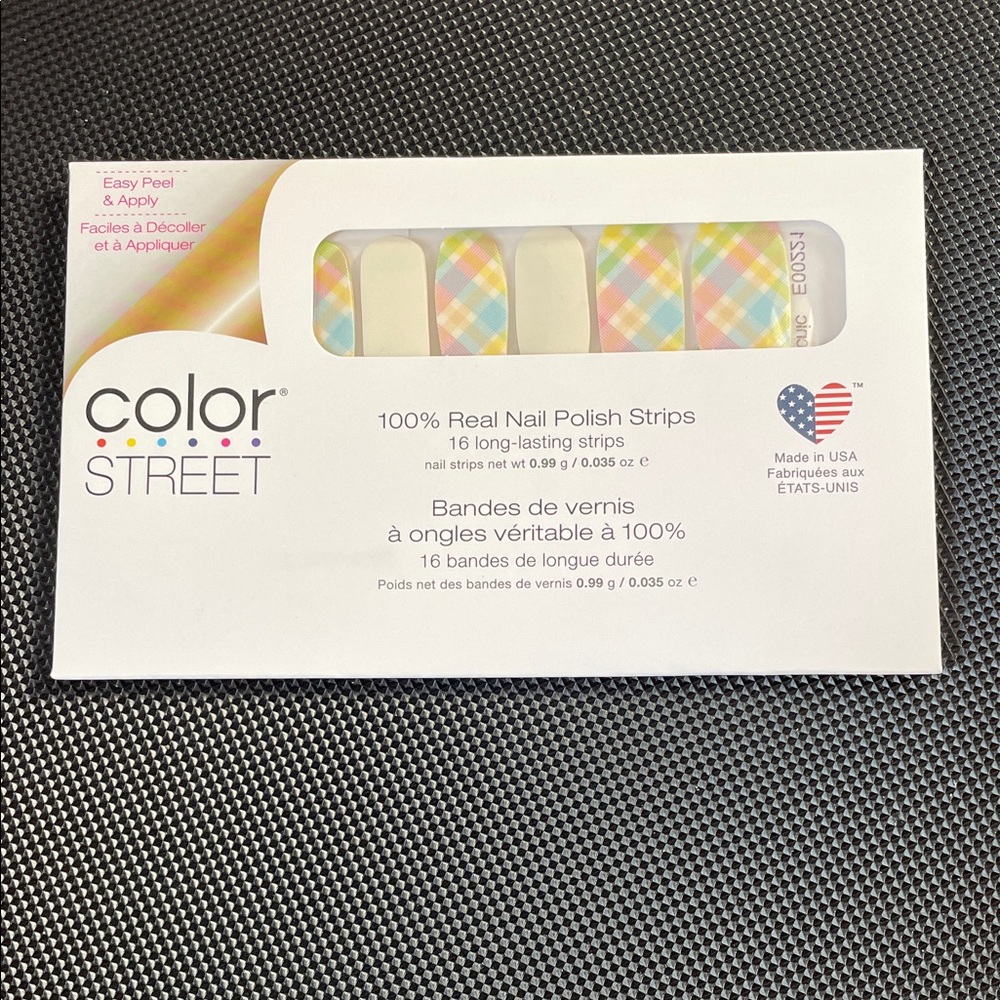 Color Street Pastel Plaid Nail Strips